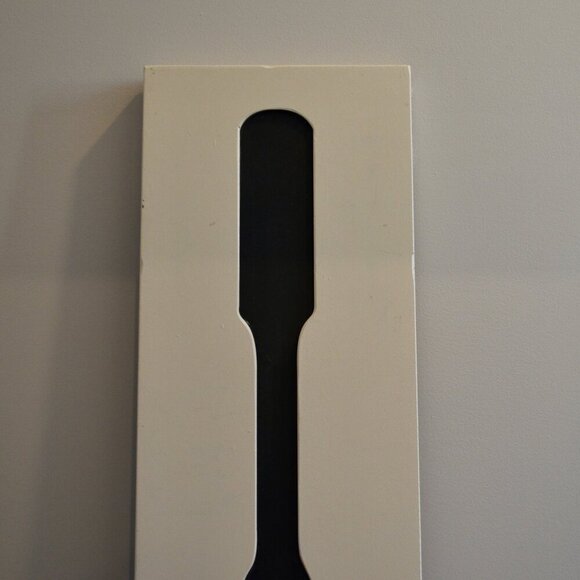 Gigantic FORK & SPOON, Tiki Lounge Bar Decor, HUGE 29  Pier 1 Imports Large Wooden Painted Wall Decor Black Spoon